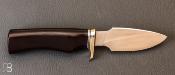 Couteau droit Randall N°11 - 4" "Alaskan Skinner" - Micarta marron