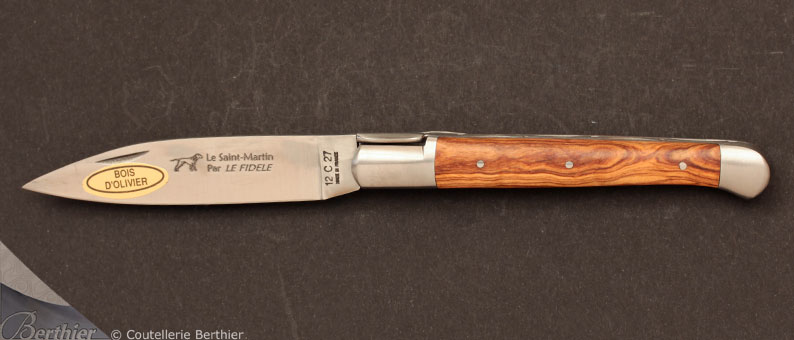 Couteau de poche Saint-Martin Olivier par le Fidèle