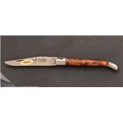 11cm Tuya Burl Laguiole pocket knife