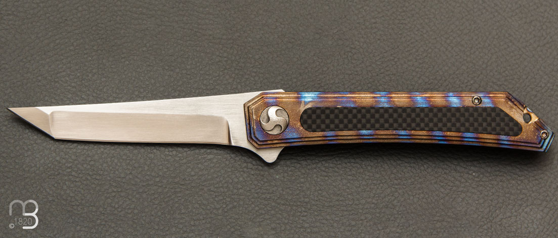 Couteau de poche custom par Glenn Waters