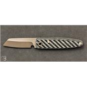 Couteaux Morris Knives Wharncliff Carbone gris & Titane