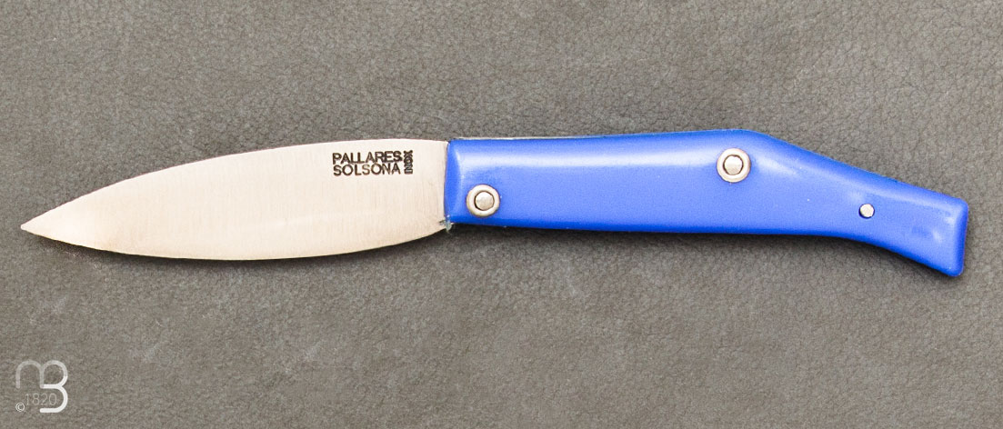Couteau de poche Pallarès Solsona Comun no 00 INOX - Bleu