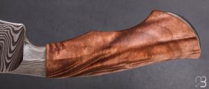   " Hunter " custom knife par Oliver Goldschmidt - érable et damas