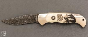 Couteau Böker Solingen - Scout 40th Anniversary Damast N°52/99  - 112190DAM