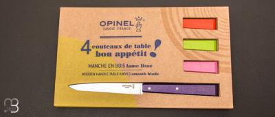 Set 4 Opinel table knives Spirit Pop