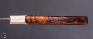   Couteau  " 1820 " par Nicolas Mestrallet - Atelier du couteau de Vaunaveys - Damas mosaïque et bois de fer