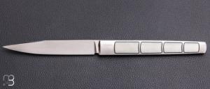    Couteau " APEX " custom de Lionel Lalague - Elforyn et lame en RWL34