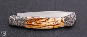   Couteau " Auroch " custom par Jean-Pierre Suchéras - Mammouth et RWL34