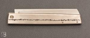    Couteau " Balls Lined Folder " par Petr Hofman - Titane et lame en RWL34