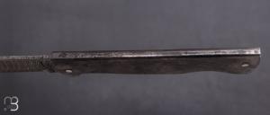    Couteau " Basic Higo " slipjoint custom par Anthony Brochier - Damas