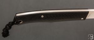    Couteau " Blackcat " custom par David Breniere - Fibre de carbone et 90McV8