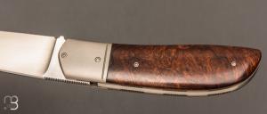   Couteau  "  Bohème " custom par Rémi Lavialle - RWL34 et bois de fer