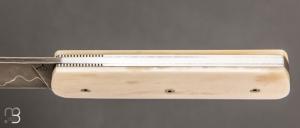   Couteau " Bull " custom de David Margrita - Mbull Knives - Os et lame sandwich