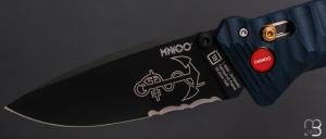 Couteau pliant C.A.C. " MN400 Tradition " Marine Nationale - PA6 FV bleu profond