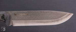   Couteau "CTE" fixe par Wildsteer - Micarta noir