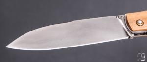    Couteau " Canif " custom par David Breniere - Buis sculpté et Elmax