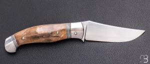   Couteau " Corniaud " custom de Jérôme Bellon - Ivoire de Mammouth