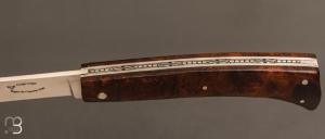 Couteau " Coupe-Coupe ” par Laguiole en Aubrac - Loupe de bois de fer