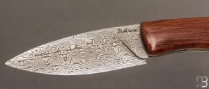  Couteau " Edcix " custom de Florent Dall'ava - L'atelier Dall'ava - Micarta et lame damas