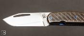 Couteau "Exocet" custom par Éric Demongivert - RWL-34 et fibre de carbone 