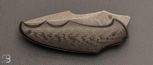   Couteau "Front-flipper custom " par Fabrice Delbart - Fibre de carbone et RWL34