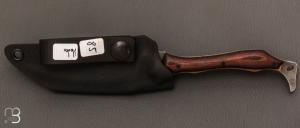 Couteau " Hades " par Opus Knives - N690 et bois de violette