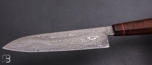   Couteau " Hocho " par Anthony Brochier - Damas feuilleté et gidgee