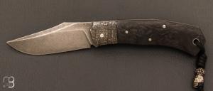  Couteau  "  Inglorious " custom par David Breniere - Fibre de carbone et elmax