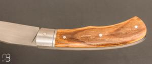    Couteau " Jack " pliant par Tanguy Coillot - Ivoire de mammouth et lame en RWL34