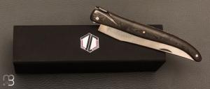    Couteau " Laguiole 12 CM " de Jérôme Lamic - Fatcarbon® et 14C28N