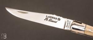 Couteau Laguiole 12cm corne blonde par Robert DAVID