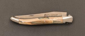   Couteau " Laguiole 12 cm " par Rozelier Fabien- Ty Coutelier - Mammouth et lame en RWL34