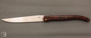    Couteau  "  Laguiole 18 cm " fait main par Jérôme Latreille - Ironwood et 14c28N