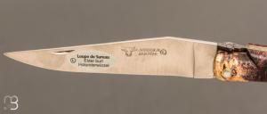 Couteau Laguiole en Aubrac Collection Cosmos modèle " Espace " - Loupe de sureau