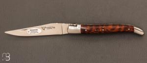   Couteau  "  Laguiole Aubrac " manche en amourette 12cm