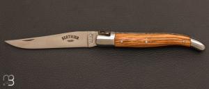 Couteau " Laguiole Berthier " 12cm - olivier - lame 12c27