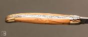 Couteau Laguiole olivier 11 cm - Mitres laiton