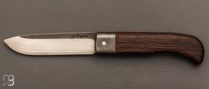  Couteau  "  Le Bugiste " par Fr�d�ric Maschio - Weng� et lame VG10 Suminagashi