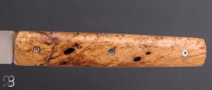  Couteau " Le Gone " mid-tech design Eric Depeyre  - Loupe de bois de fer et 12C27 