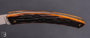   Couteau Le Thiers 13CM par Cognet -  Os cerfé et 14c28N