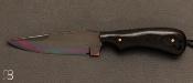 Couteau Light PPF black micarta custom par Fred Perrin