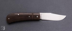   Couteau " Little Bad " custom par Franck Souville - Micarta et RWL34