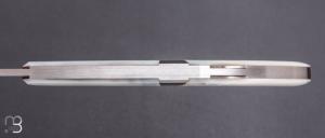      Couteau " Lock-back" custom pliant par Mathis Poujol - Nacre et RWL34