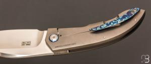   Couteau " Lum Legacy N°7/9 " custom par Tashi Bharucha - Titane et lame en RWL34