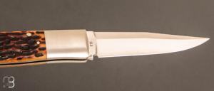 Couteau " MF custom " par Jess Horn - Jigged Bone et ATS-34