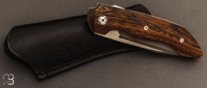    Couteau " Manhattan S-Lock "  par Olivier Lamy - Skua Coutellerie - Bois de fer et RWL34