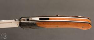    Couteau " Merops S-Lock "  par Olivier Lamy - Skua Coutellerie - Micarta et lame en RWL34