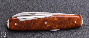  Couteau " Navette 4 pièces " de collection par Adrien Vautrin - Micarta