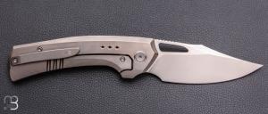   Couteau " Nefaris WE22040F-2 " WE KNIFE - Titane et Fibre de carbone