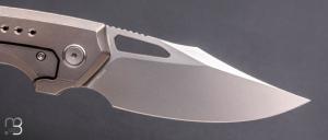   Couteau " Nefaris WE22040F-2 " WE KNIFE - Titane et Fibre de carbone